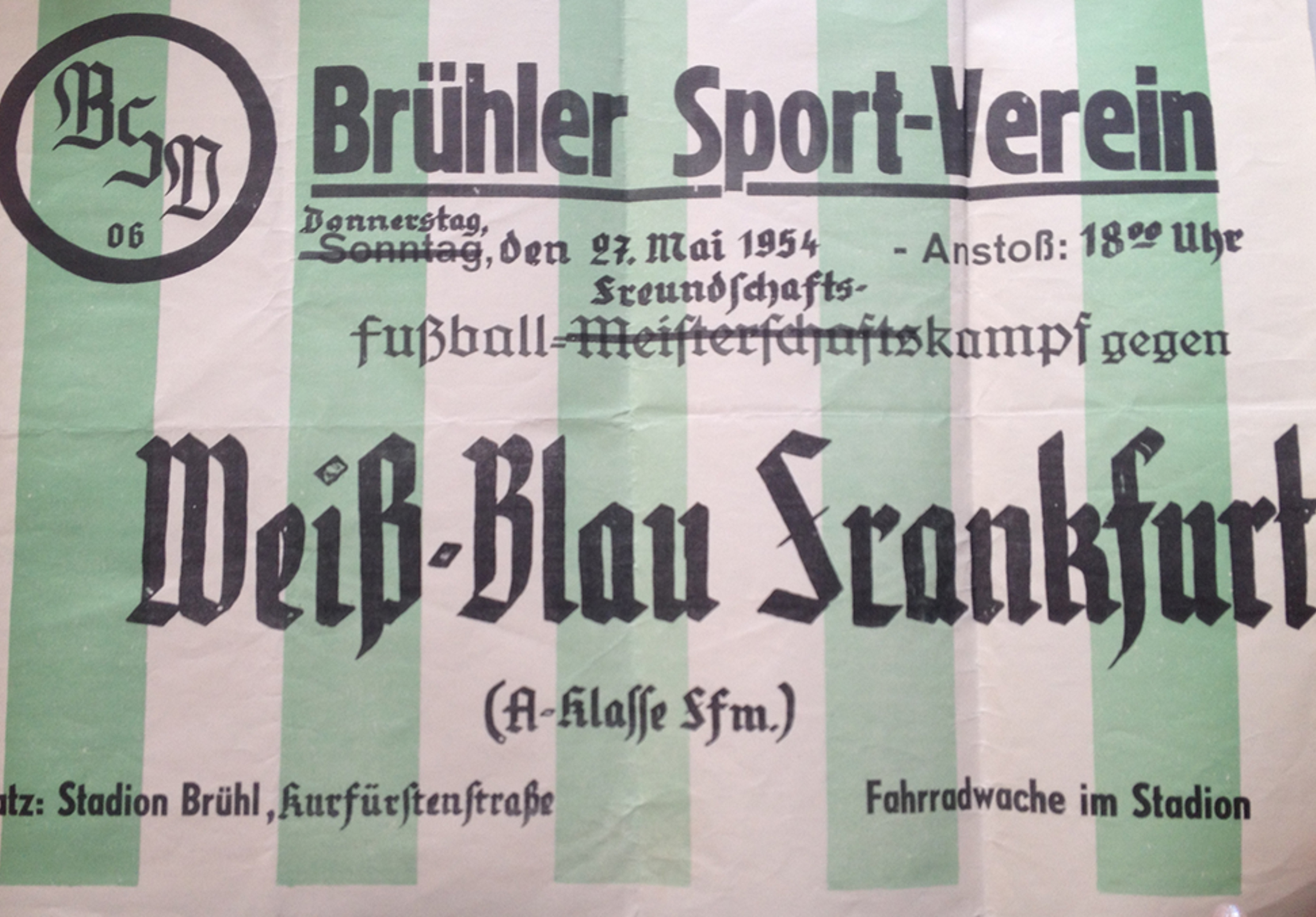 Brühler Sport-Verein Plakat